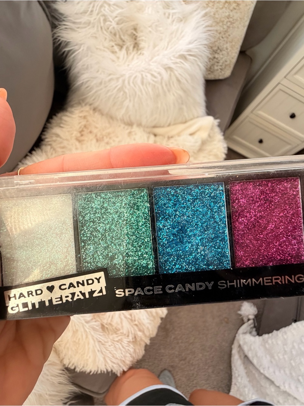 Hard Candy Glitteratz Space Candy Shimmering Palette - Teal, Blue, Pink, Silver